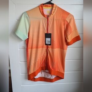 Rapha Orange Striped Cycling Jersey